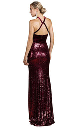 2 of 6 Andrea and Leo A0167 Burgundy