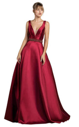 1 of 8 Andrea and Leo A0200 Burgundy