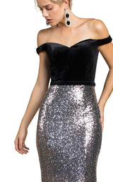 5 of 5 Andrea and Leo A0250 Black/Silver