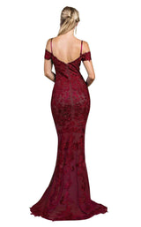 2 of 3 Andrea and Leo A0258 Burgundy