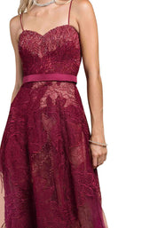 11 of 11 Andrea and Leo A0435 Burgundy