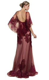 3 of 4 Andrea and Leo A0466 Burgundy