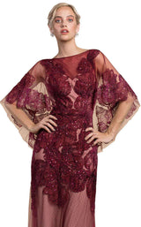 2 of 4 Andrea and Leo A0466 Burgundy