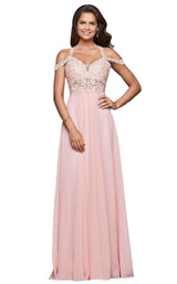 8 of 14 Faviana 10006 Dusty Pink