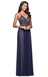 4 of 4 Faviana 10020 Navy/Nude