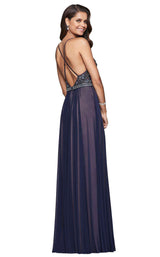 2 of 4 Faviana 10020 Navy/Nude