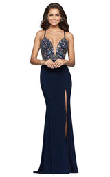 3 of 4 Faviana 10067 Navy