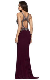 5 of 12 Faviana S10002 Bordeaux