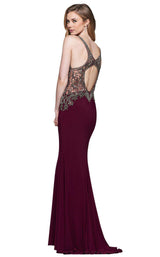 9 of 12 Faviana S10002 Bordeaux