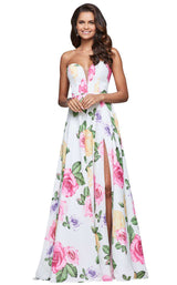 5 of 8 Faviana S10046 Ivory/Pink