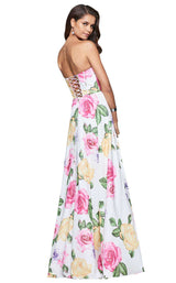 2 of 8 Faviana S10046 Ivory/Pink