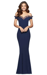 3 of 8 Faviana S10097 Navy