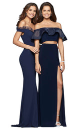 5 of 8 Faviana S10097 Navy