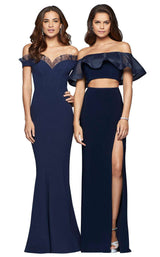 4 of 8 Faviana S10097 Navy