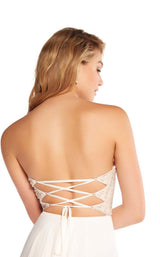 8 of 8 Alyce 60047 Diamond White/Nude