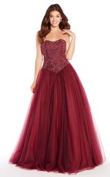 1 of 4 Alyce 60203 Burgundy