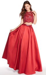 1 of 2 Alyce 60220 Burgundy