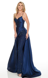 2 of 10 Rachel Allan 8428 Jumpsuit Navy