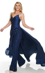 3 of 10 Rachel Allan 8428 Jumpsuit Navy