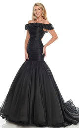 1 of 7 Rachel Allan 8430 Dress Black