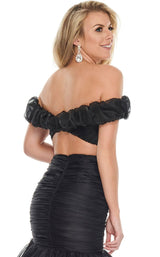 6 of 7 Rachel Allan 8430 Dress Black