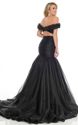 3 of 7 Rachel Allan 8430 Dress Black