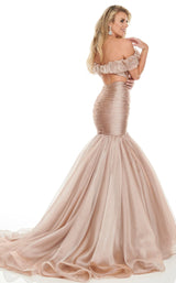 7 of 7 Rachel Allan 8430 Dress Champagne