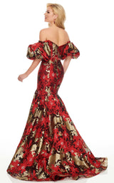 4 of 8 Rachel Allan 8436 Dress Red-Gold