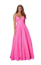 1 of 3 Amarra 87311 Dress Neon-Pink