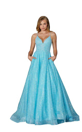 1 of 3 Amarra 87312 Dress Aqua
