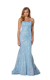 1 of 3 Amarra 87348 Dress Light-Blue