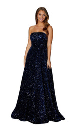 1 of 3 Amarra 87409 Dress Navy