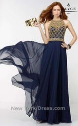 1 of 3 Alyce 6577 Navy/Gold