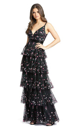 1 of 3 Mac Duggal 9062D Dress Black-Multi