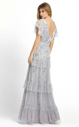 3 of 4 Mac Duggal 9068D Dress Platinum