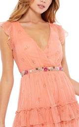 3 of 3 Mac Duggal 9081 Dress Apricot