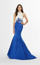 1 of 2 Angela and Alison 91015 Dress Royal-Blue