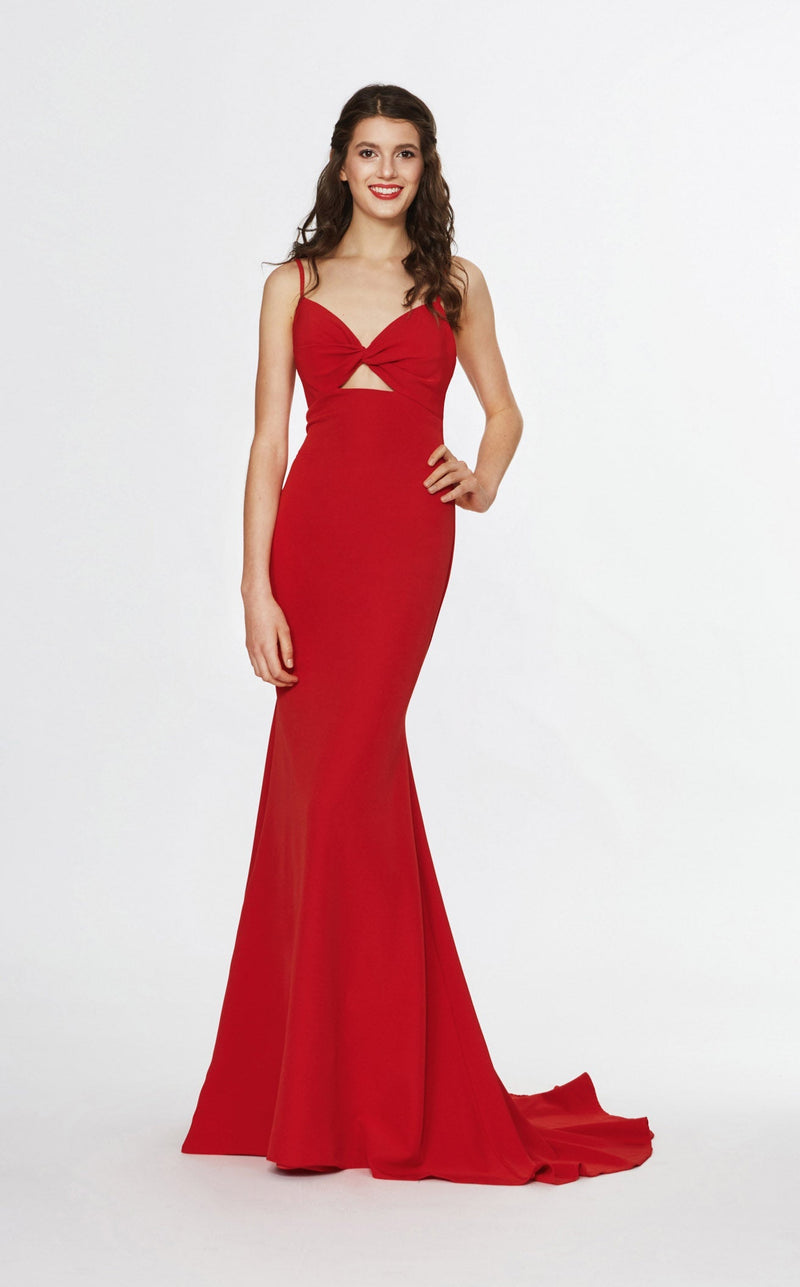 Angela and Alison 91016 Dress Hot-Red