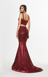 4 of 5 Angela and Alison 91047 Dress Raspberry-Shimmer