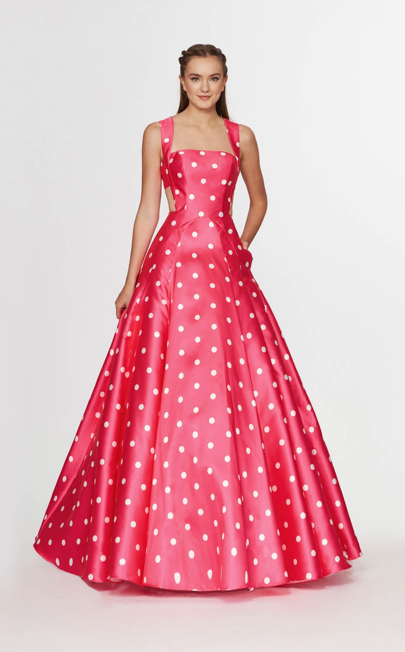 Angela and Alison 91053 Dress Hot-Pink