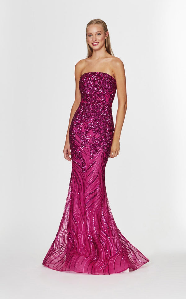 Angela and Alison 91056 Dress Cerise