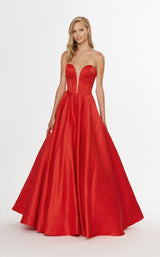 2 of 3 Angela and Alison 91071 Dress Hot-Red
