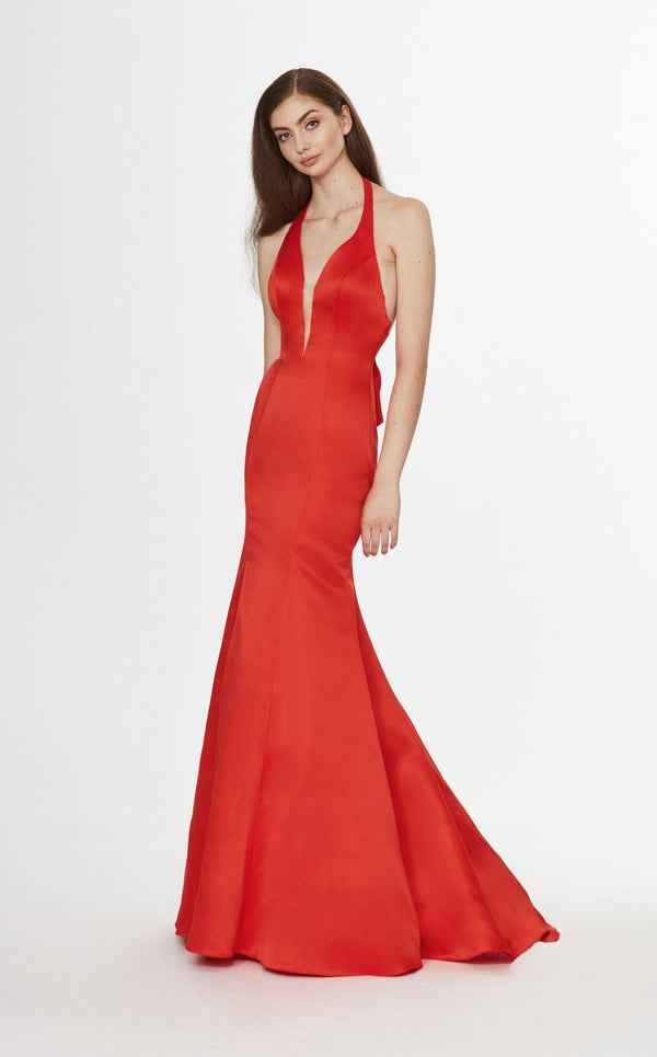 Angela and Alison 91089 Dress Hot-Red