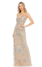 1 of 3 Mac Duggal 9115D Dress Nude-Multi