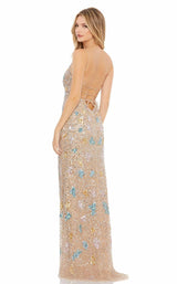 2 of 3 Mac Duggal 9115D Dress Nude-Multi