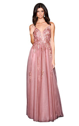 1 of 6 Nina Canacci 9131 Dress Cinnamon-Rose