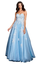 1 of 6 Nina Canacci 9137 Dress Baby-Blue