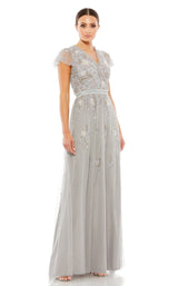 1 of 3 Mac Duggal 9138 Dress Platinum