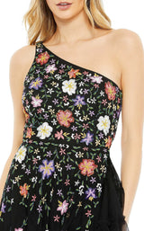 5 of 6 Mac Duggal 9164 Dress Black-Multi