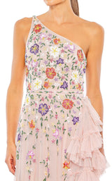 6 of 6 Mac Duggal 9164 Dress Blush-Multi